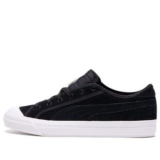 Puma Capri Suede Low Tops Retro Casual Skateboarding Shoes Unisex Black 369999-01