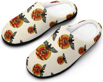 Generic Coat Of Arms Of Germany Cotton Slippers for Women Indoor Outdoor Slipper Slip-On Memory Foam Home Shoes