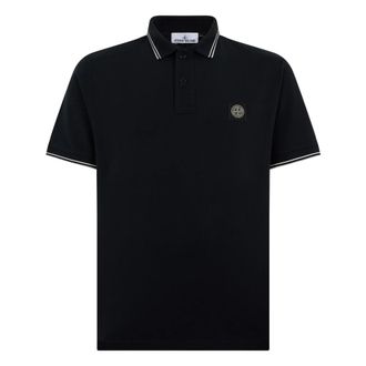 Stone Island Polo Shirt - male - Stone Island - Polo Shirts - Black - 2XL - Tops