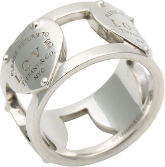 Tiffany & Co. Silver Silver 925 Band Ring (Pre-Owned)