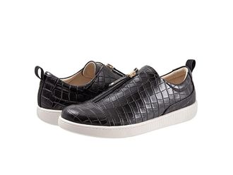Trotters Anika Womens Shoes Black Croco : 6.5 M (B), Leather