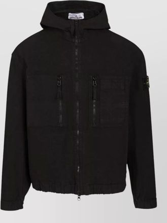 Stone Island cotton hooded overshirt
