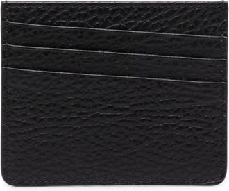 Maison Margiela Pebbled-effect Asymmetric Cardholder