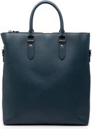 Louis Vuitton Pre-owned Tote Bags, female, Blue, Size: ONE SIZE Pre-owned Taiga Satchel