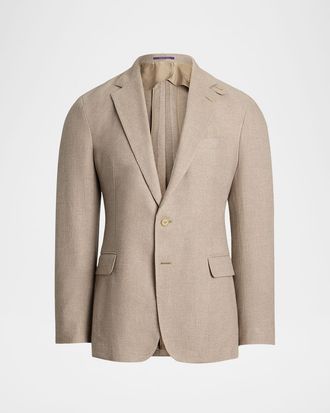 Ralph Lauren Purple Label Mens Hadley Two-Button Notch Lapel Sport Coat