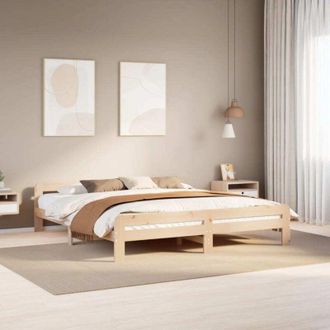 vidaXL Vidaxl - Estructura De Cama Sin Colch&oacute;n Madera Maciza De Pino 200x200 Cm
