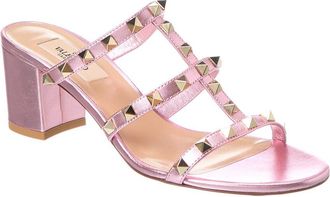 Valentino Rockstud Caged 60 Leather Sandal