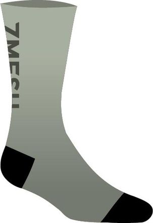 7Mesh Fading Light Sock Velosocken - Unisex | grau