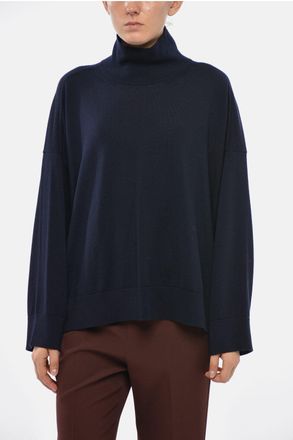 Bottega Veneta Pullover in Lana a Collo Alto con Monogram Ricamato Bottega Veneta