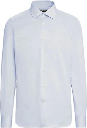 Ermenegildo Zegna Camicia in cotone - Blu