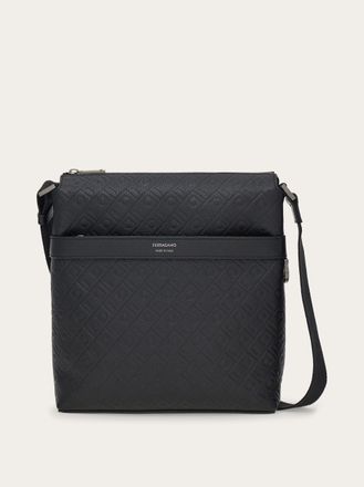 Ferragamo Men Ferragamo Monogram messenger bag Black