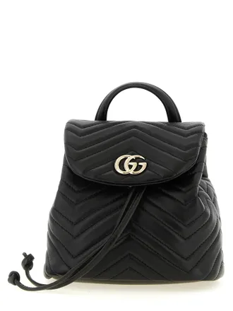 Gucci Black Lamb Leather Womens Backpack