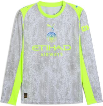 Puma Manchester City Third Shirt Long Sleeve 2025/26 Season - Replica - Men - Pro Green - Size: XXL