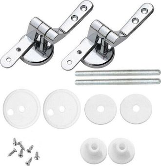 OEM Charniere Pour Siege De Toilette - Acier - Universel - Compatible Normes Ue - 2 Unites
