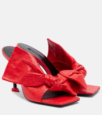 Givenchy Mules Boudoir in pelle con fiocco