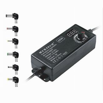 Trade Shop Trade Shop - Alimentatore Caricatore Regolabile 65 W 3a Da 3v A 24v Con 6 Connettori Ca-s050