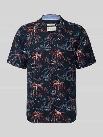 Tom Tailor Regular Fit Freizeithemd aus Viskose-Leinen-Mix in Dunkelblau, Gr&ouml;&szlig;e XXXL