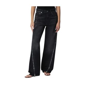 Haikure Dames, Jeans, Zwart, Maat: W26 Katoen