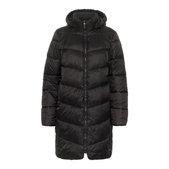 Kaffe Abrigo acolchado con capucha y bolsillos - Coats - Mujer - Negro - 2XL