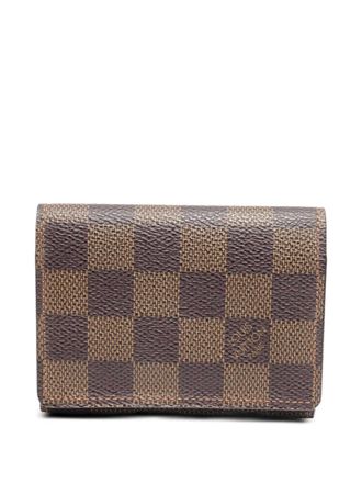 Louis Vuitton 2001 Damier Eb&egrave;ne card holder - Brown
