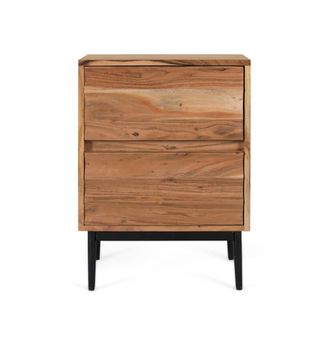Giner&Colomer Mesita de noche fabricada en madera maciza de acacia