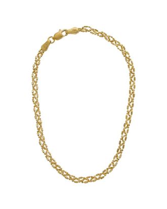 Italian Gold, Inc 10K Braided Bar & Bead Link Bracelet