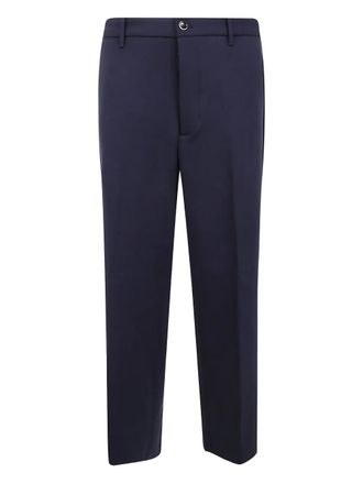 Nine In The Morning button-fastening wool trousers - Blue