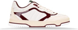 Gucci Geperforeerde Sneakers met Ronde Neus - Dames - Sneakers - Wit - 35 1/2 EU - Leer - Schoenen