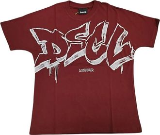 Disclaimer Jersey T-shirt Bordeaux Heren - Heren - T-shirts - Rood - L - Katoen - Tops