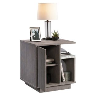 Sauder East Rock Night Stand, Ashen Oak finish