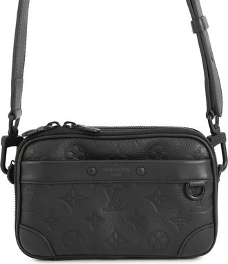 Louis Vuitton Monogram Shadow Black Noir Monogram Shadow Shoulder Bag (Pre-Owned)