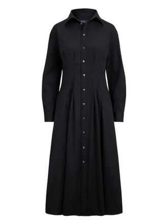 Polo Ralph Lauren Chemisier con colletto plissettato - Nero