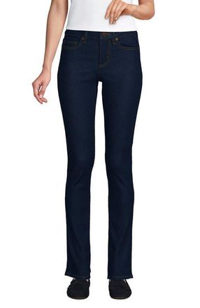 Lands End Recover Denim Mid Rise Slim Leg Jeans in River Rinse at Nordstrom, Size 12