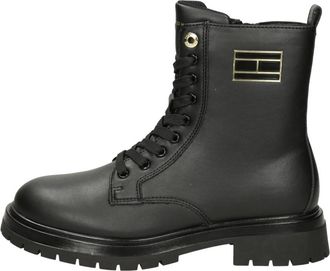 Tommy Hilfiger Polacco Lacci - Dames - Veterlaarzen - Zwart - 39 EU - Schoenen