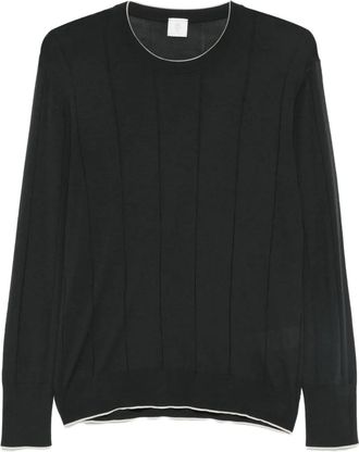 Eleventy crew-neck sweater - men - Fabric - L - Black