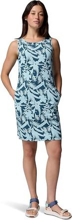 Columbia Chill Rivertm Printed Dress Womens Dress Everblue/Botaniflage Tonal : 2XL, Polyester/Elastane