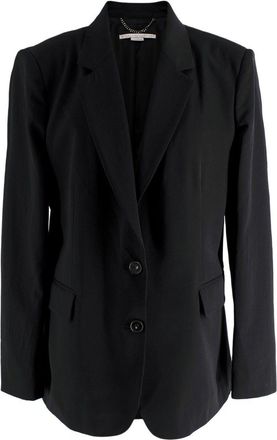 Stella McCartney Black Single Breasted Blazer Size XL