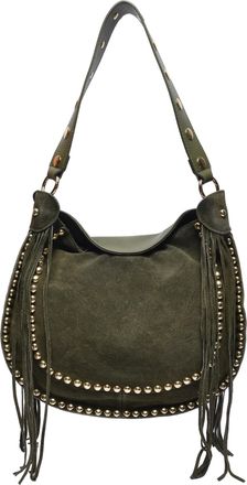 Isabella Rhea Khaki Rundleer Tas