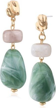 Jardin Tiered Drop Earrings in Green/Gold at Nordstrom Rack