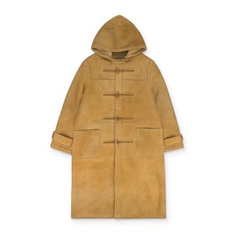 Denim Tears Camel Derry Shearling Duffle Coat