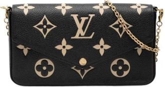 Louis Vuitton Pre-owned Pochette Felicie - Dames - Vintage Schoudertas - Zwart - ONE Size - Leer - Vintage
