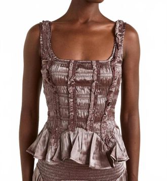 Damson Madder Raphi Scoop Neck Cami In Tbc