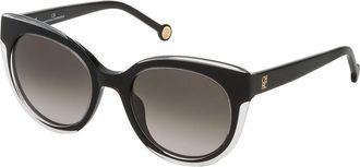 Carolina Herrera SHE789 01EN Womens Sunglasses Black Size 52