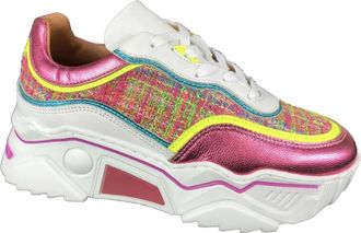 DWRS Moon Tweed Sneakers - Dames - Sneakers - Roze - 36 EU - Tweed - Schoenen