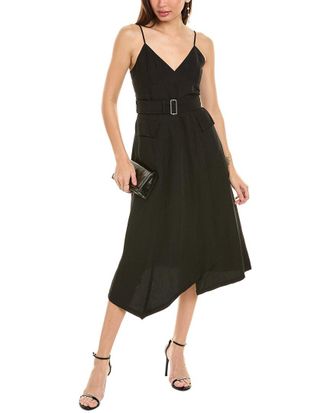 A.L.C. A. L.C. Jacquelyn Linen-Blend Midi Dress