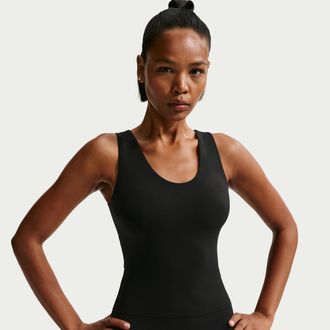 Nike Womens Zenvy Dri-FIT Tank Top in Black | IF3090-010