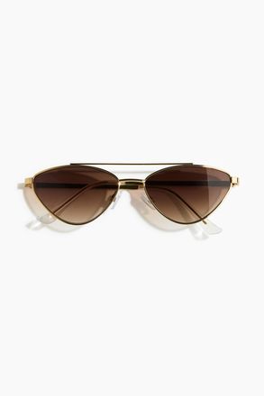 H&M Cat-Eye-Sonnenbrille - Goldfarben