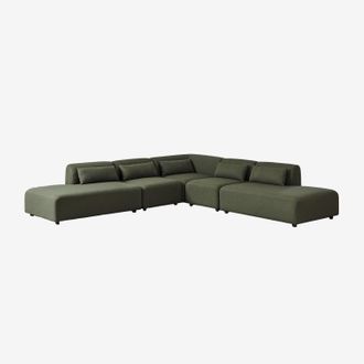 Sklum Sof&aacute; Modular Esquinero De 5 Piezas Con Doble Div&aacute;n Fogler Sklum