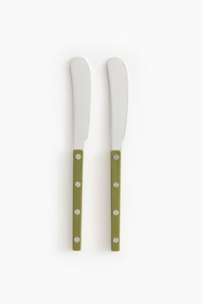 H&M 2er-Pack Buttermesser aus Edelstahl - Green