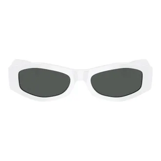 Versace Rectangle Full Rim Sunglasses - White